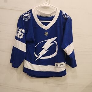 Blue and White Hockey Jersey